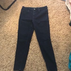 High rise dark wash jeggings